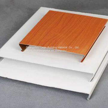 Outdoor Aluminum Buckle Ceiling Hallway 3d Wood Grain