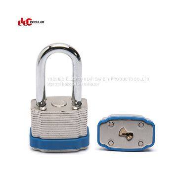 38mm Laminated Steel Shackle Safety Padlocks EP-8562   Metal Body Padlock