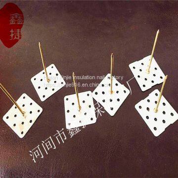 Copper Self-adhesive Insulation NailLock CapSelf Locking Stainless Steel Perforated Insulation Nail Air Conditioning Insulation Blanket Aluminum Insulation Nail photo-3
