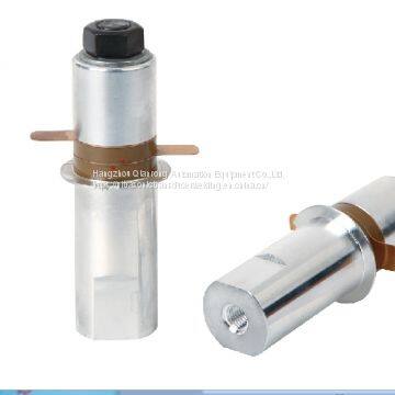 28Khz Ultrasonic Piezoelectric Transducer , Ultrasonic Vibration Transducer With 2Pcs 25mm Ceramics Rings