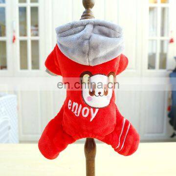 Autumn and Winter Soft Dog Clothes Teddy Bear Pet Plush Coral Fleece Coat Clothes photo-3