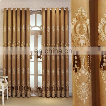 high-grade European embroidery curtain fabric wholesale