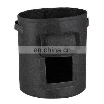 Customized Size Non Woven Felt Fabric Potato Tomato Grow Bag With Visual Window photo-3