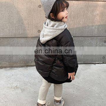 3423 Baby Clothes Girls Windproof White Duck Hooded Down Coat photo-3