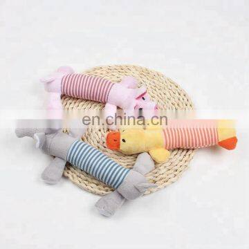 Duck Pig Elephant Pattern Floppy Dog Squeaky Chew Plush Pet Toy photo-4