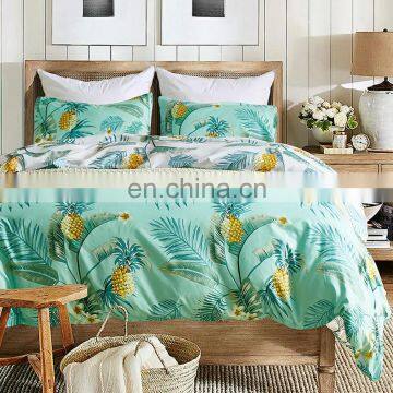 Twin Duvet Cover Sets Floral Print Reversible Geometric Arrow Pattern Cotton Bedding Sets