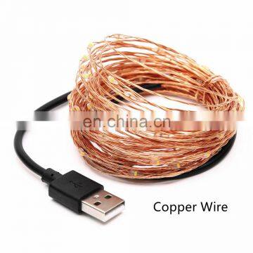 USB String Light 5M 10M Copper Silver Wire Christmas Lights For Holiday Decoration photo-3