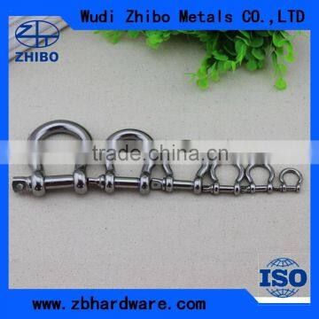 Rigging hardware stainless steel bow shackle omega shackle