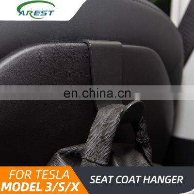 Car Accessories Fit for Tesla Model 3/S/X/Y car Seat Headrest Hook Black Hanger Holder auto accessorie 2017-2020 For tesla