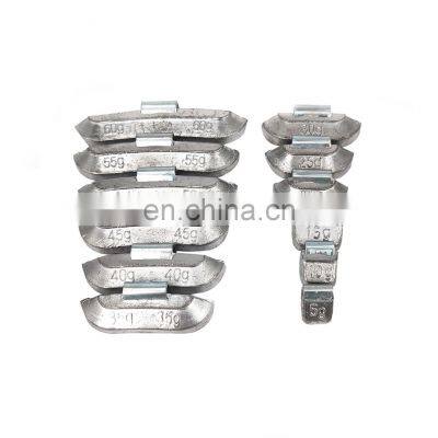 5g+10g x 25Strips 60g/2.12oz Pb material wheel balancing weights keep wheel balance clip on for steel and alloy rim