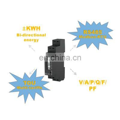 DDS1946-L Digital Watt Hour Meter Electric Monitor Kilowatt Meter Single Phase LCD Din Rail Mounted Energy Meter Digital Only photo-2