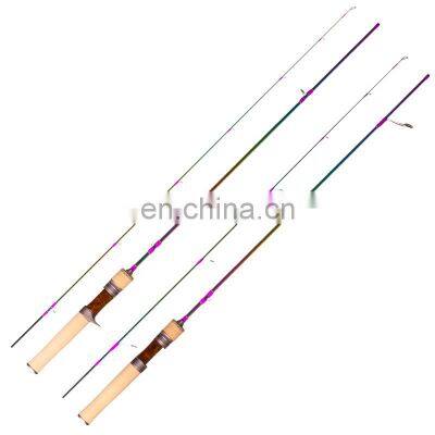 New design baitcasting fishing rod carbon fiber with plating surface soft 1.53m/1.68m spinning/casting lure fishing rod