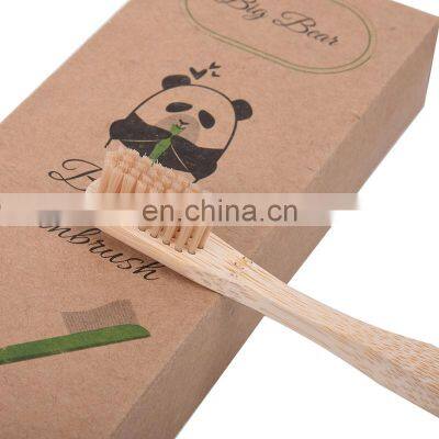BAMBOO TOOTHBRUSH Charcoal Natural ECO FRIENDLY Teeth Brush Soft Replacement Brush Heads Bamboo photo-5
