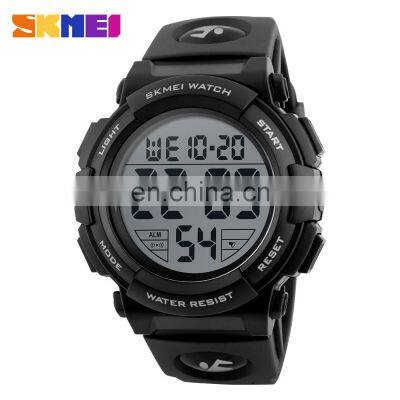 SKMEI 1258 Men Digital Watches Outdoor Sports 50M Waterproof Chronograph Big Dial Digital Wristwatches photo-3