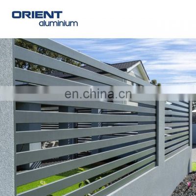 easy assemble decorative fence powder coated aluminum garden  yard privacy louver panels