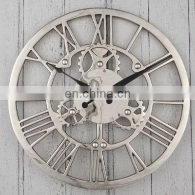 metal mechanical large wall clock