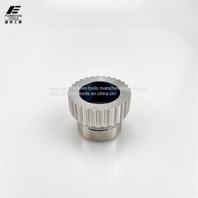 Taper Shank Carbide Alloy AV Coating AA Level Gear Skiving Cutter for Harmonic Reducer Circular Spline 35*L100*3# photo-3