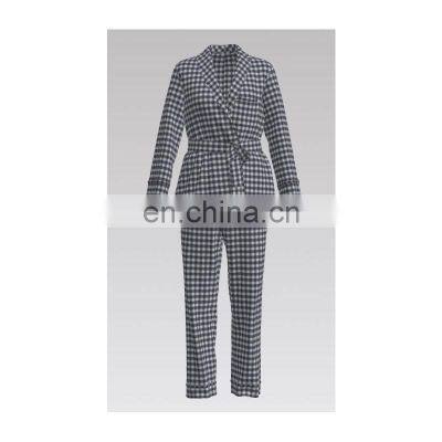 2022 Fashion Super Comfort  Hot Sale 100%C Black-white check DOUBLE LAYER FABRIC for shirt & baby clothes & home dress