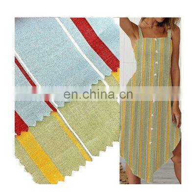 fabrics wholesale passed  cotton yarn-dyed striped stocking fabric for women