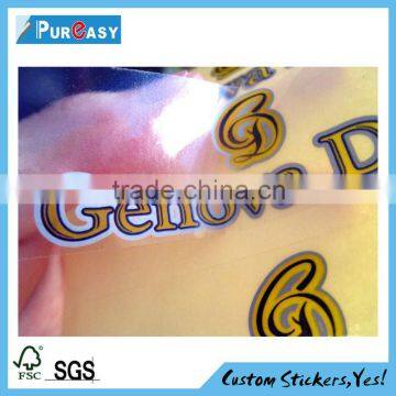 Hot sale good quality transparent PET sticker Labels printing                        
                                                Quality Choice