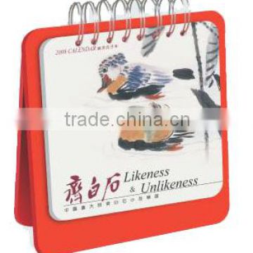 2014 creative cartoon table calendar printing