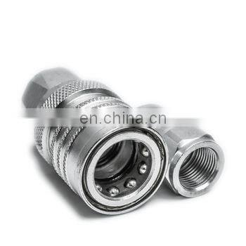 High quality  releasable pressure 1/2  inch BSP TFH  hydraulic quick release couplings for tractor