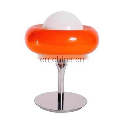 Modern Glass Table Light Designer Decor Desk Lamp Creatiev Egg Tart Shape Desk Light For Home Bedroom Living Room