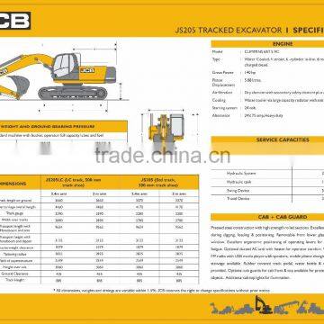 JCB JS205LC HYDRAULIC TRACKED EXCAVATOR photo-2