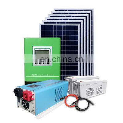 home portable outdoor rooftop solar energy system panel station home power kit 3kw for hotels with battery