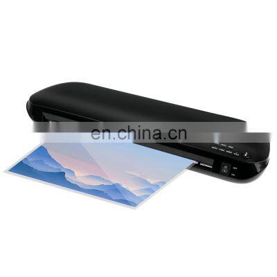 Photo Paper  2 Rollers Office Automatic 230mm Width Photo 3 In 1 Laminator Hot Cold Laminator Machine