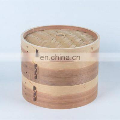 Amazon Hot Sale 2022 High Quality Wooden dim sum large food steamer with high quality