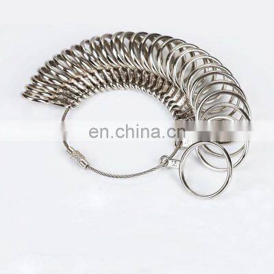 EU/JP/KR/UK/US Useful Standard Jewelry Measuring Tool Rings Size Metal Finger Ring Sizer Measure Gauge