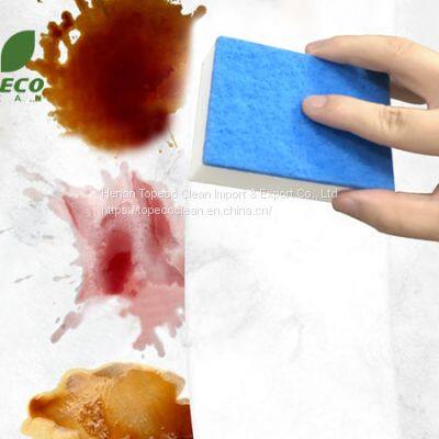 Microfibre Reused Melamine Cleaning Sponge Kitchen Scrubber Of White Color photo-4
