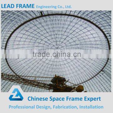 Space frame coal storage shed