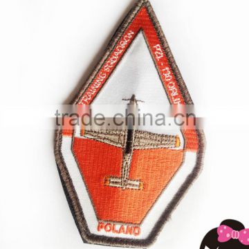 Custom fabrics badge embroidery patch poland plane