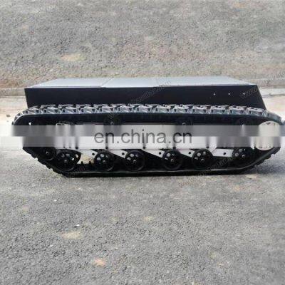 Large rubber track chassis heavy duty robot crawler