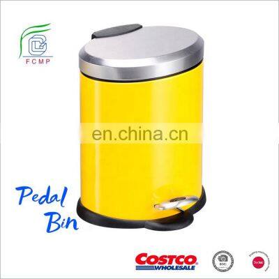 High Quality Stainless Steel Waste Bin Pedal Dustbin Step Bin With Soft Close Cover