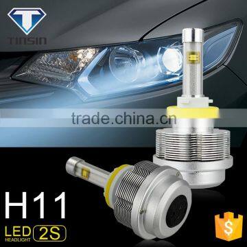 2015 new products all in one single bulb led headlight,30w 3600lm 2s fanless auto led headlight for automobile car accessories