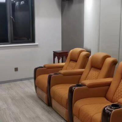 High-end Villa Home Theater Sofa Home Movie Hall Sofa Audio-visual Studio Multi-functional Electric Leather Sofa photo-3