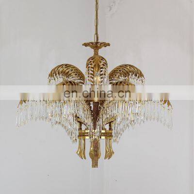 Golden Luxury Crystal Chandelier For Indoor Modern K9 Led Crystal Chandelier photo-2