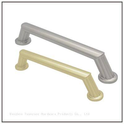 Nickel Plated Ripple Kitchen Handles Drawer Pulls T Bar Zinc Alloy Cabinet Hardware Handles photo-3