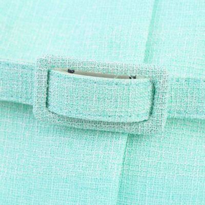 New European and American Style Women's Fashionable Casual Wear With Belt, Woolen Sleeveless Round Neck Top photo-3