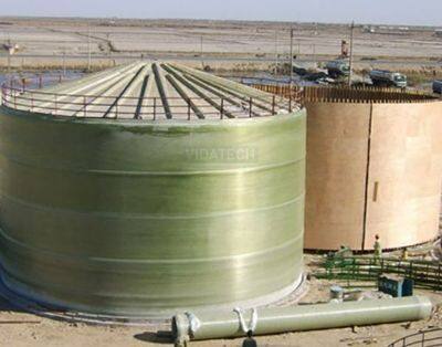 FRP (Fibreglass) Upground Water Chemical Storage Tanks Manufacturing Filament Winding Machine photo-4