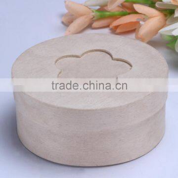 Natural round shape mini wooden bark box wood cheese box wholesale,bark box for gift food