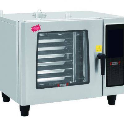Forno combinado a gás com cristal líquido em aço inoxidável para padarias e confeitaria com injeção de vapor