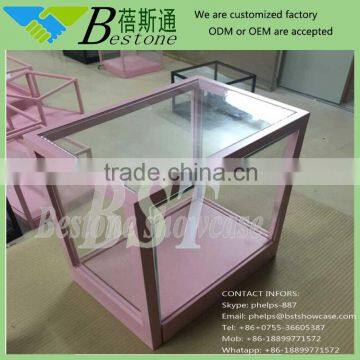 Counter top glass retail store jewelry display furniture showcase