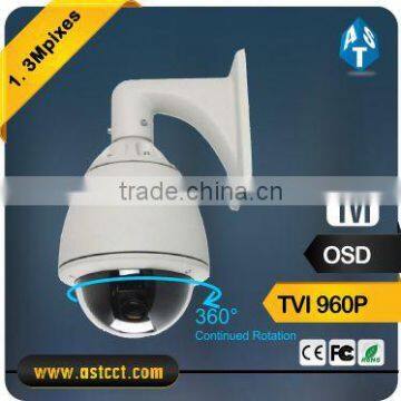 vandal proof HD TVI 960P 1/3 inch CMOS sensor ptz camera 1.3MP HD TVI 27x optical zoom High Speed Dome CCTV PTZ Camera