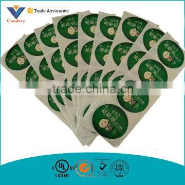 Custom Sticker Label printing water plastic bottle printing transparent label removable recycled printing label