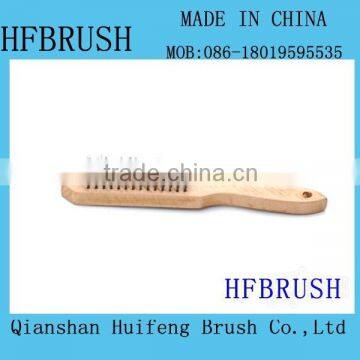 Maple wooden steel wire brush