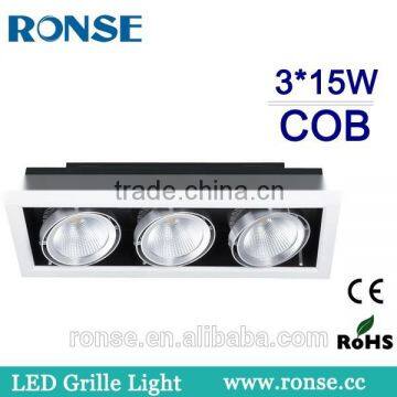 3*15W Triple Head Led Cob Grille Light(RS-2108-3(C))